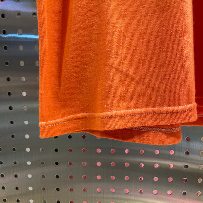 Dyed German Military U-Neck L/S T-Shirt Orange