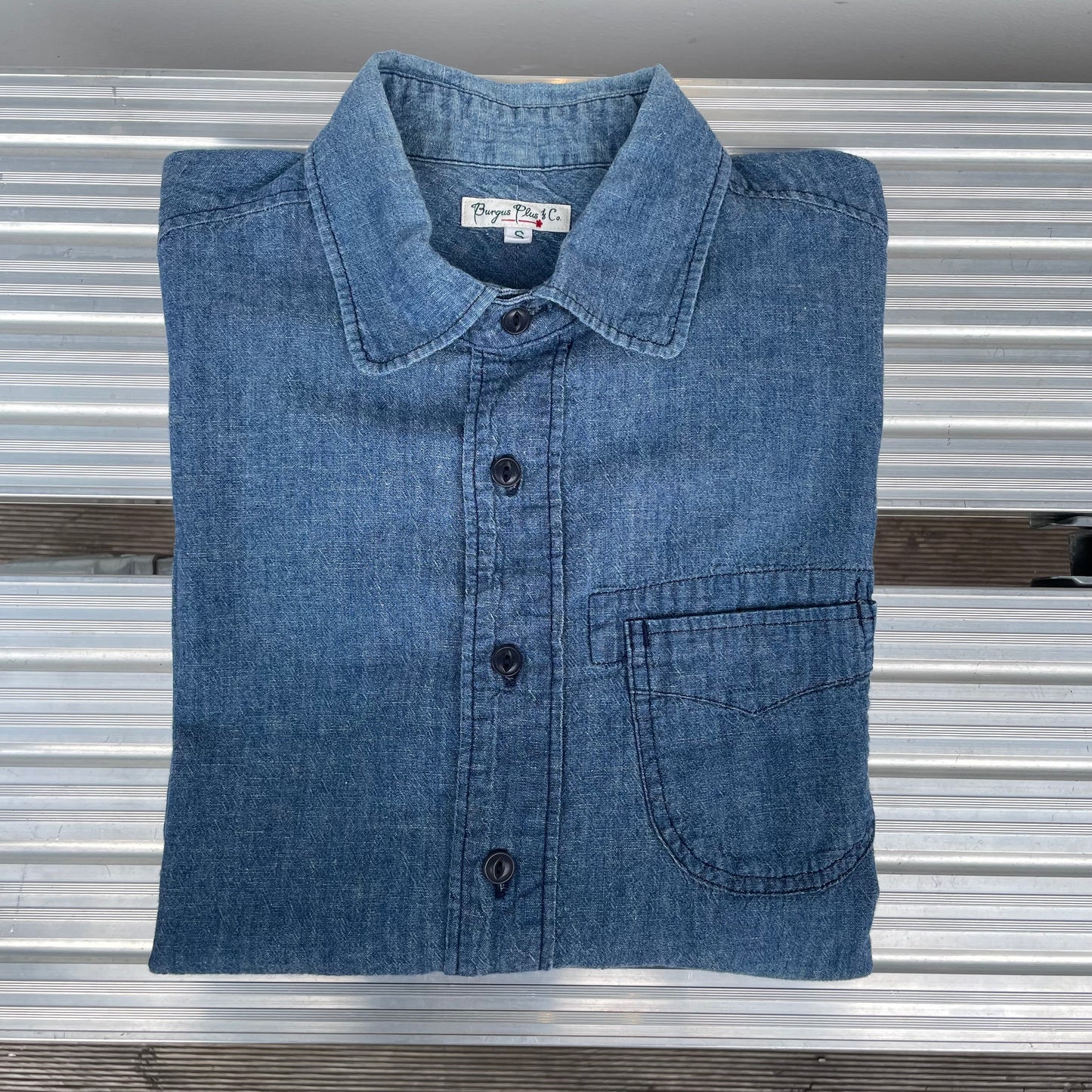 Denim Chambray Shirt Blue