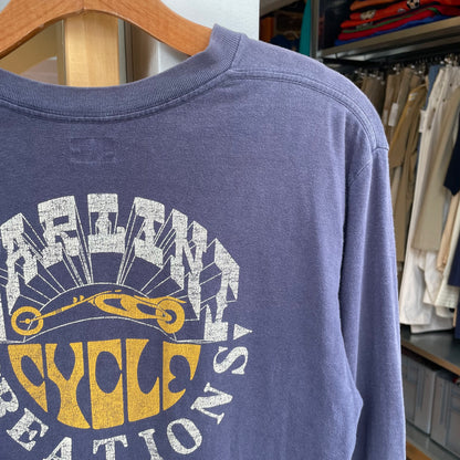 Graphic T-Shirt Long Sleeve Navy