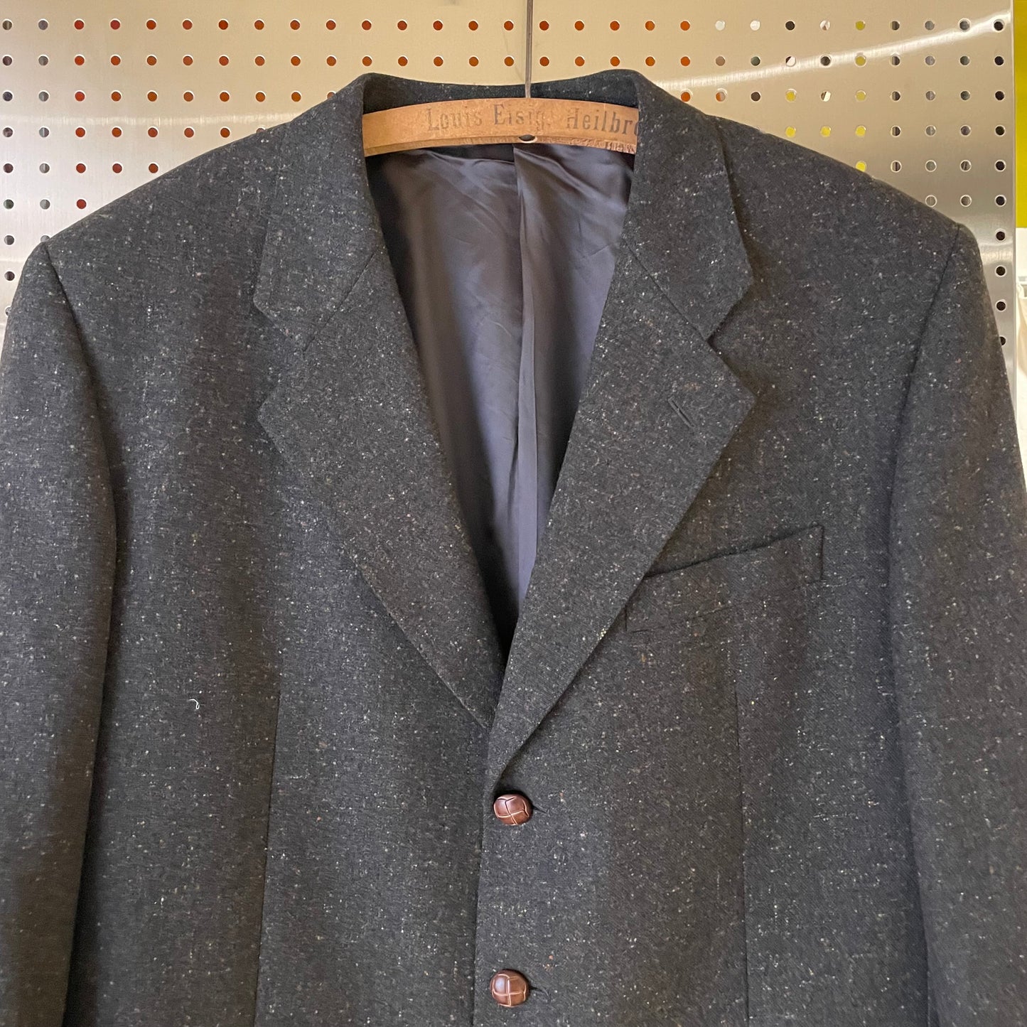 Wool Cashmere Blazer Gray