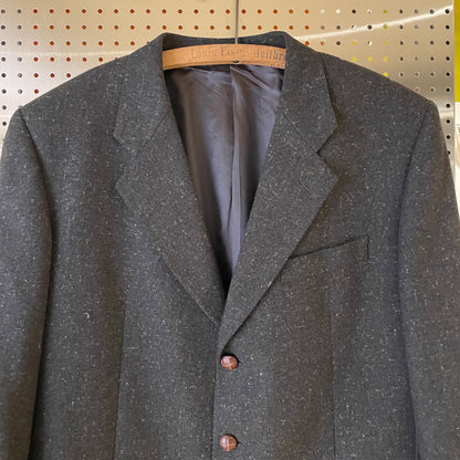 Wool Cashmere Blazer Gray