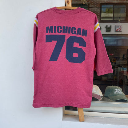 Michigan 76 Football Tee Red