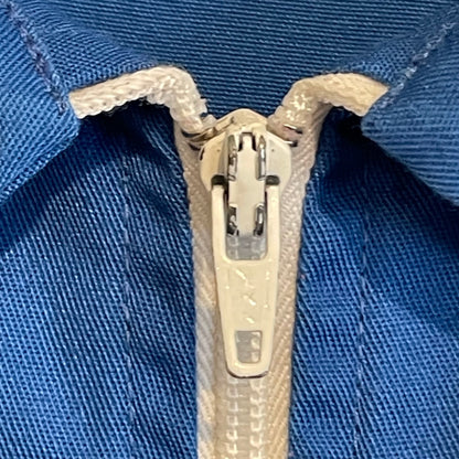 Zip Up Cotton Jacket Blue