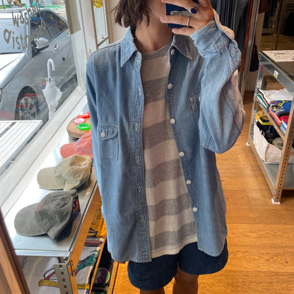 Chambray Work Shirt Blue