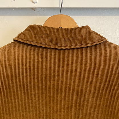 Quilted Liner Corduroy Coat Brown