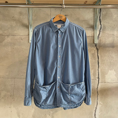 Stripe Shirt Long Sleeve Blue
