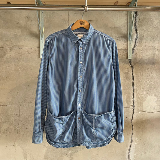 Stripe Shirt Long Sleeve Blue