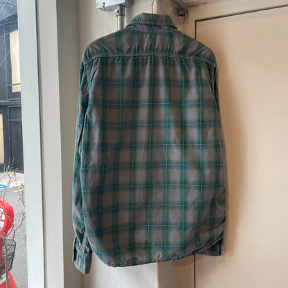 Patch Pocket Check Shirt Blue