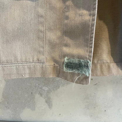 Bleached Zip Pocket Field Jacket Beige