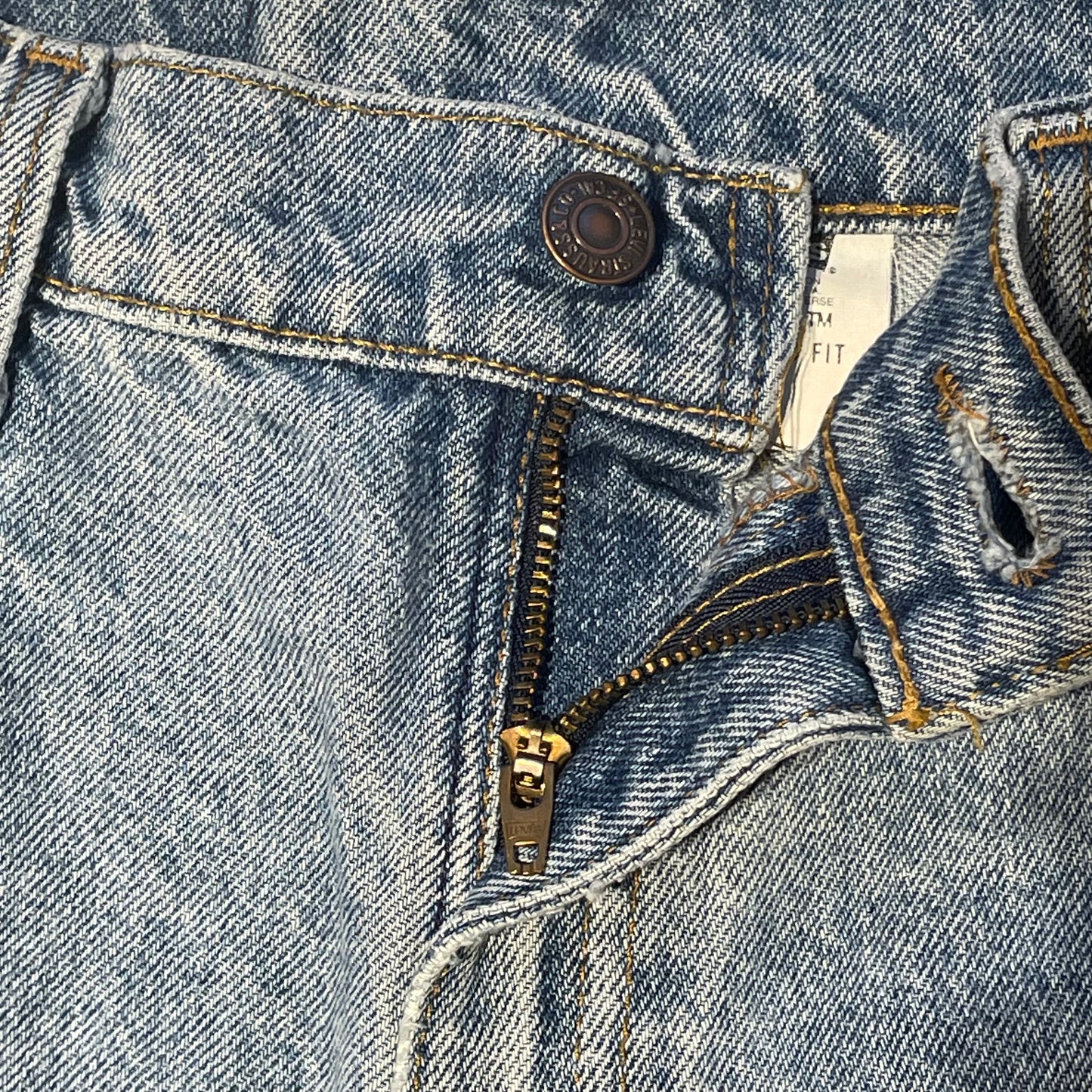 Cutoff Denim Shorts Blue
