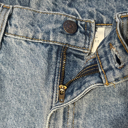 Cutoff Denim Shorts Blue
