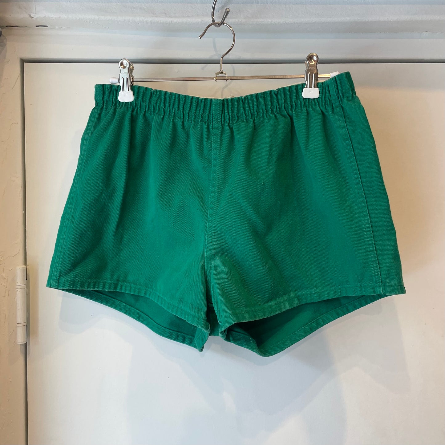 Elastic Waist Shorts Green
