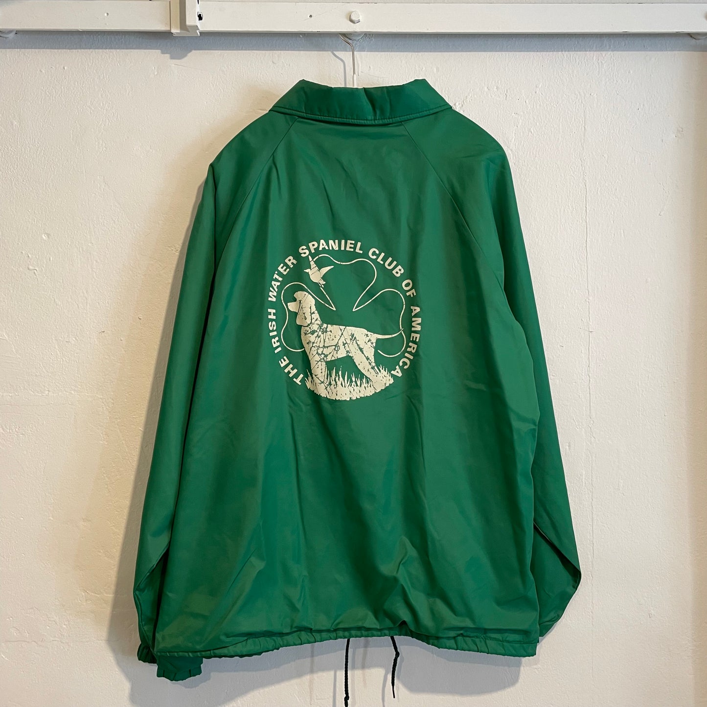 Dog Printed Coach Jacket Green