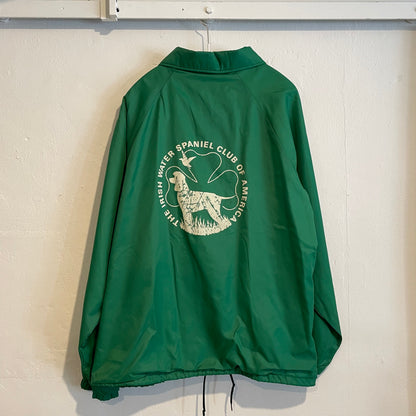 Dog Printed Coach Jacket Green