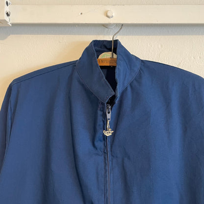 Zip up Cuff Rib Work Jacket Navy