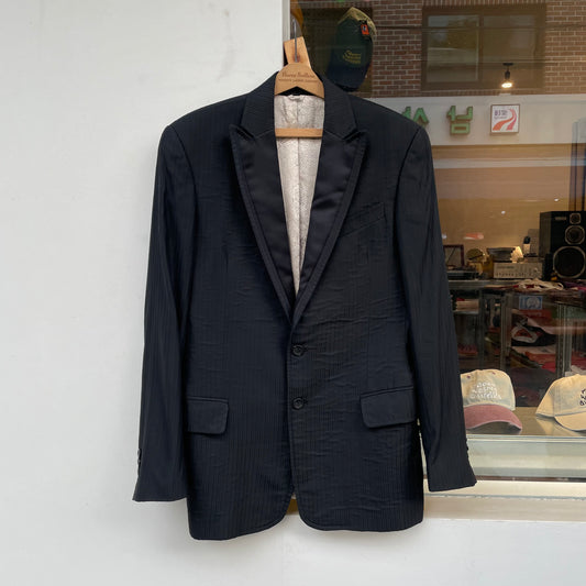 Stripe Blazer Black