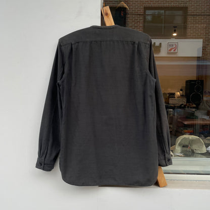 Band collar Shirt Charcoal