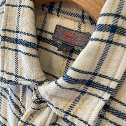 Plaid Flannel Shirt White