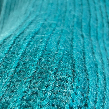 Mohair Knit Cardigan Turquois