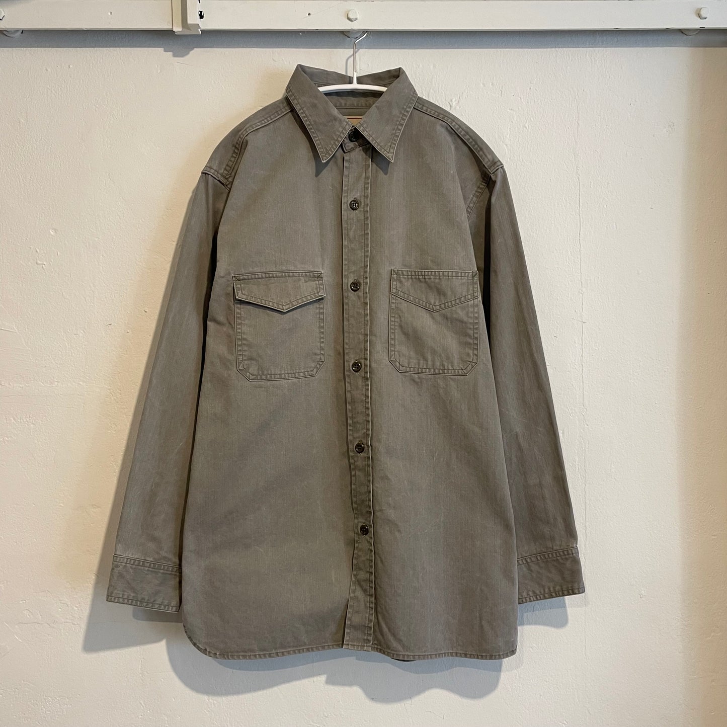Flap Pocket Shirt Gray