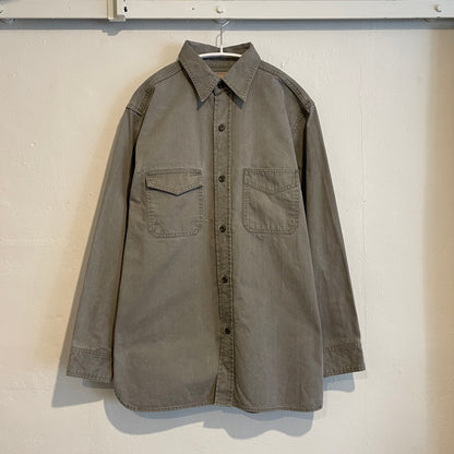 Flap Pocket Shirt Gray