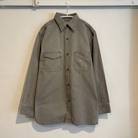 Flap Pocket Shirt Gray