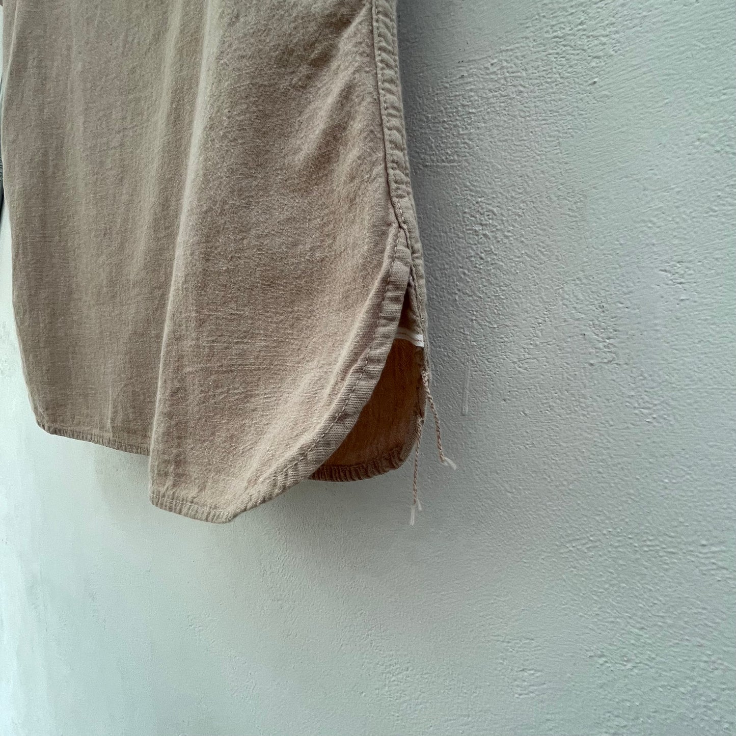 Western Shirt Short Sleeve Beige