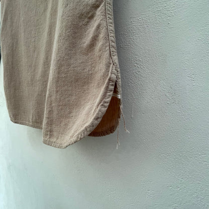 Western Shirt Short Sleeve Beige