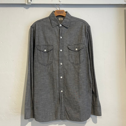 Utility Pocket Chambray Work Shirt Washed