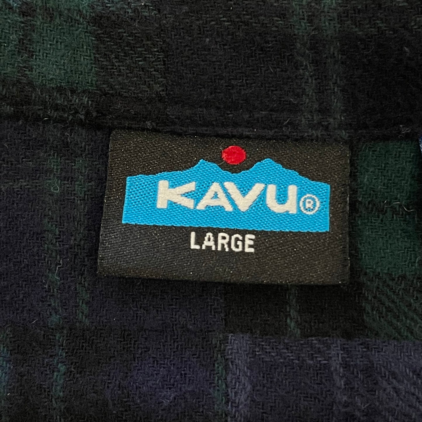 Plaid Button-Down Work Shirt Green Navy Cotton