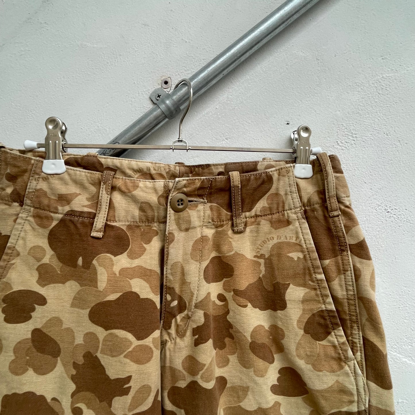Camouflage Cargo Shorts Brown
