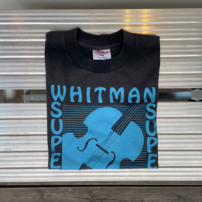 Whitman Super Strings Cello Bass Music Tee Faded Black