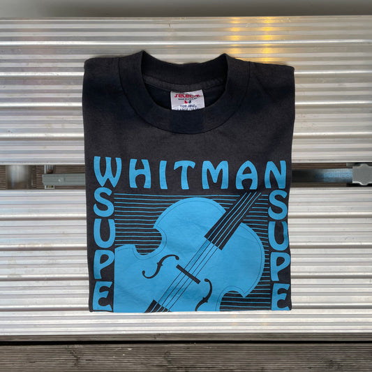 Whitman Super Strings Cello Bass Music Tee Faded Black