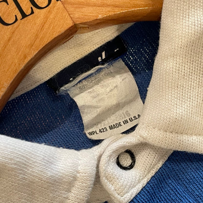 Stripe Polo Shirt Blue