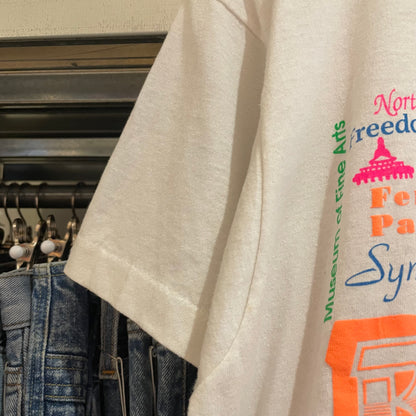 Boston Neighborhood Single Stitch Tee Neon