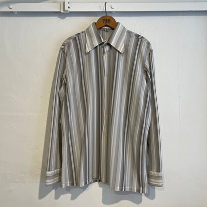 Mono-tone Striped Shirt Grey