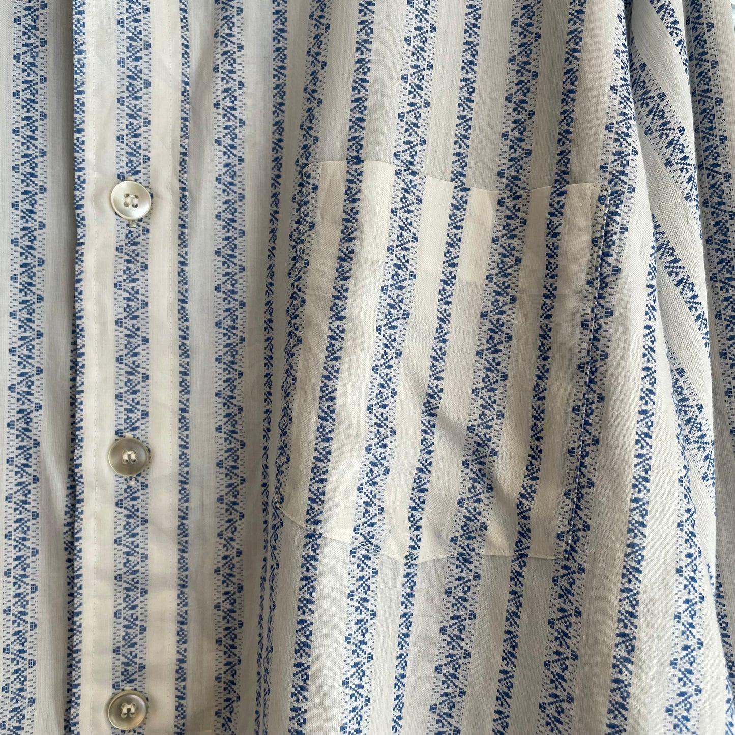 Striped Shirt White Blue