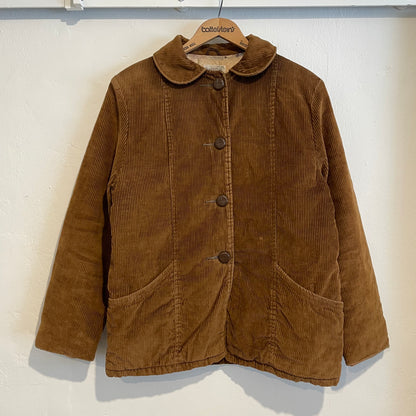 Quilted Liner Corduroy Coat Brown