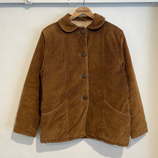 Quilted Liner Corduroy Coat Brown