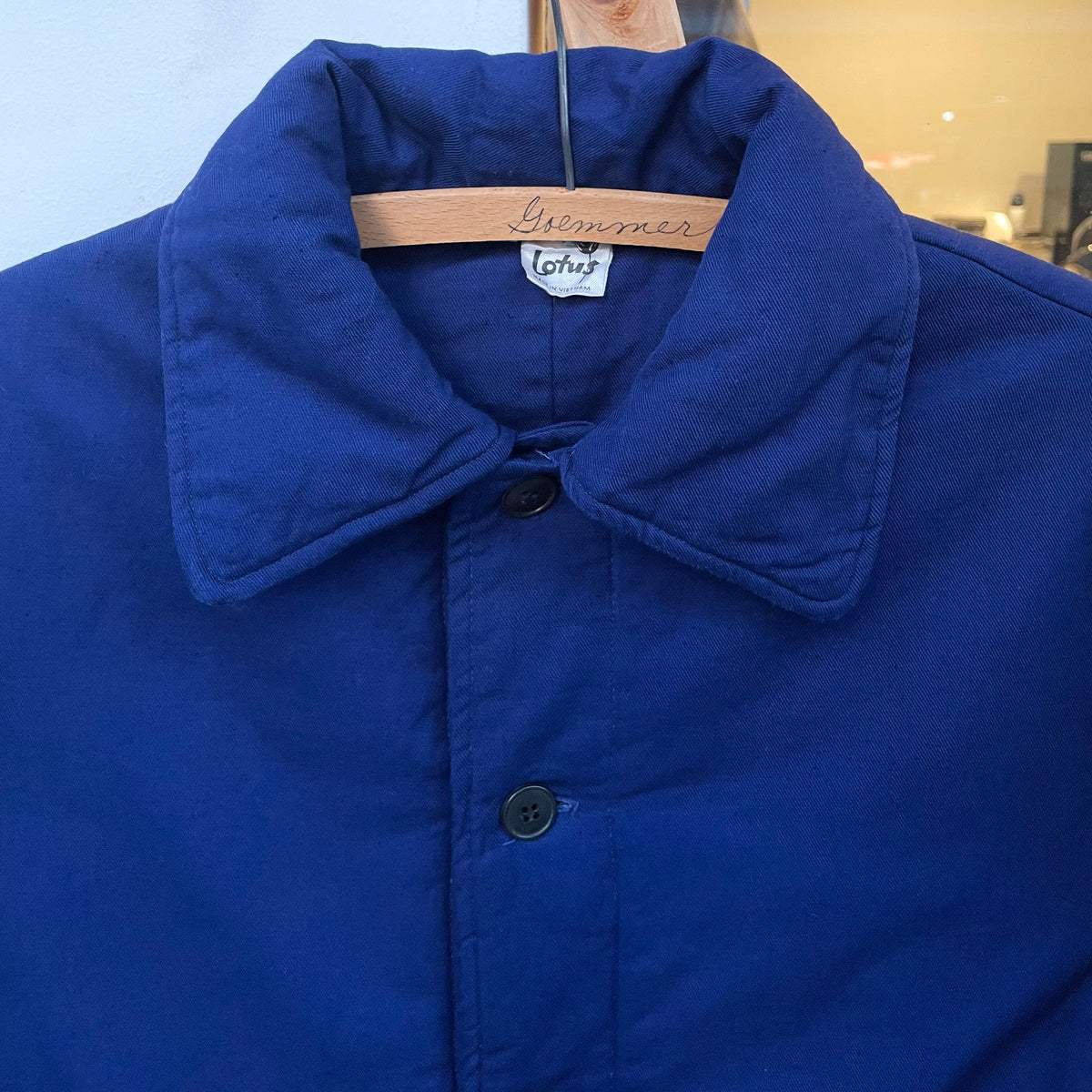 French Work Quilting Jacket Blue