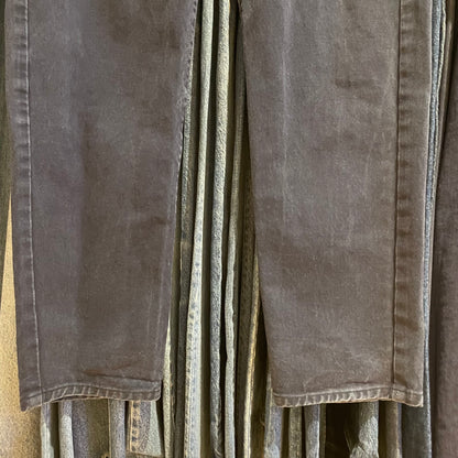 Navy Twill Pants Regular Tapered