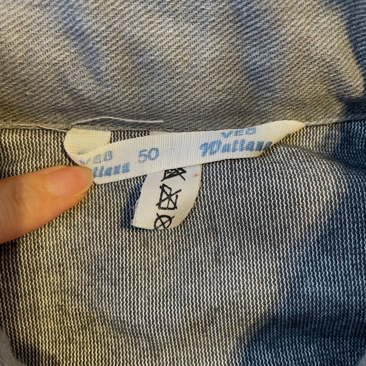 Bleached Quilting Euro Work Jacket Light Grey
