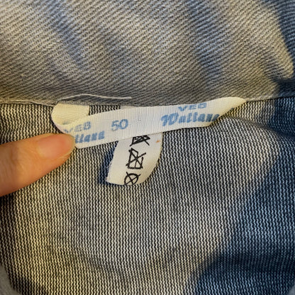 Bleached Quilting Euro Work Jacket Light Grey