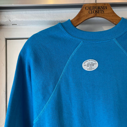 Deadstock Blank Raglan Sweatshirt Turquoise
