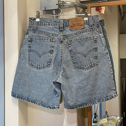 Cutoff Denim Shorts Blue