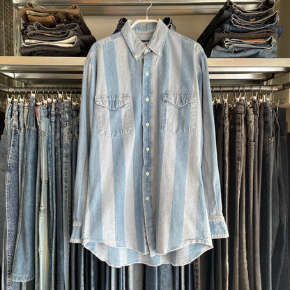 Snap Front Western Shirt Cream