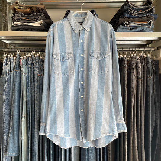 Snap Front Western Shirt Cream