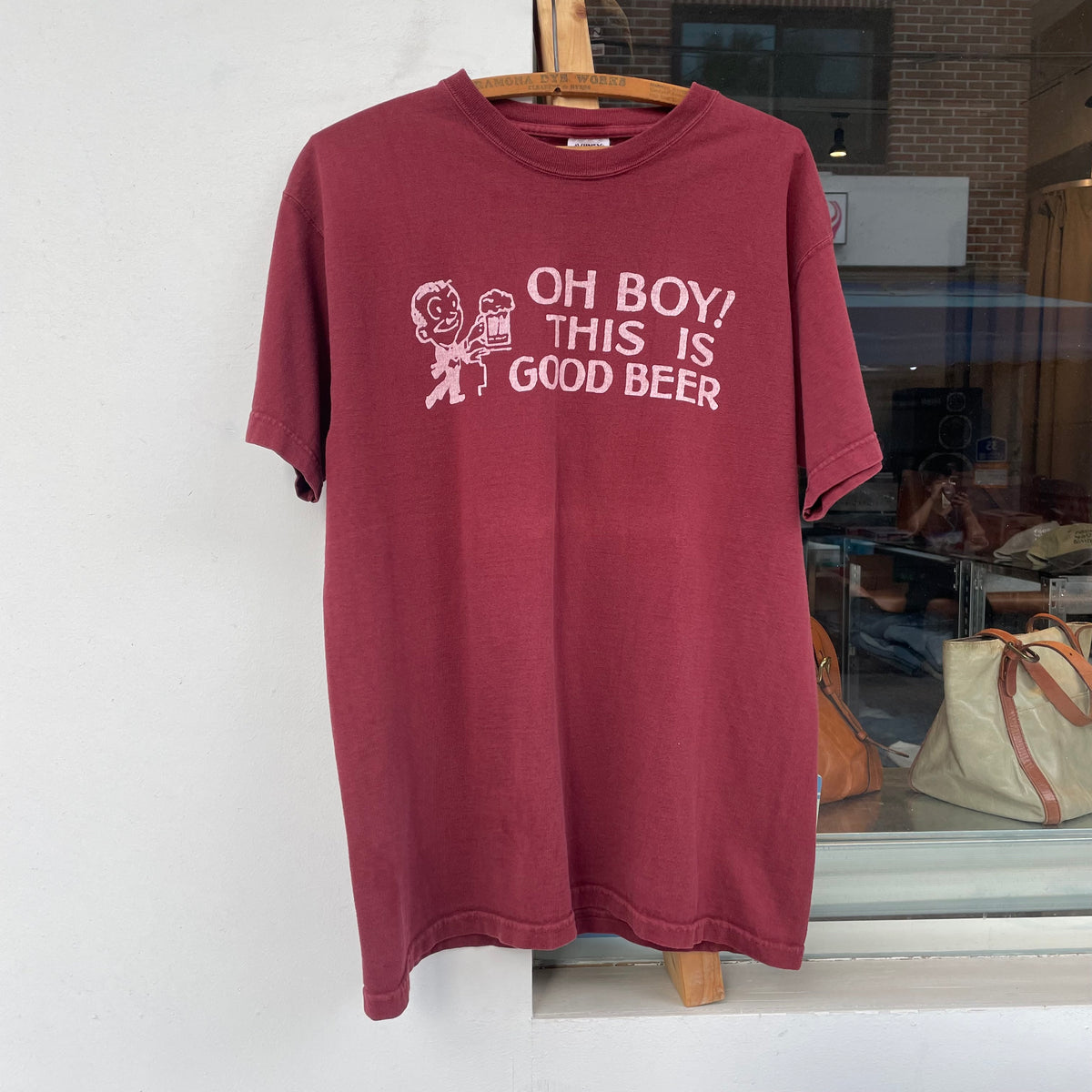 Good Beer T-Shirt Burgundy