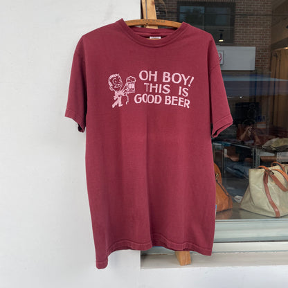 Good Beer T-Shirt Burgundy