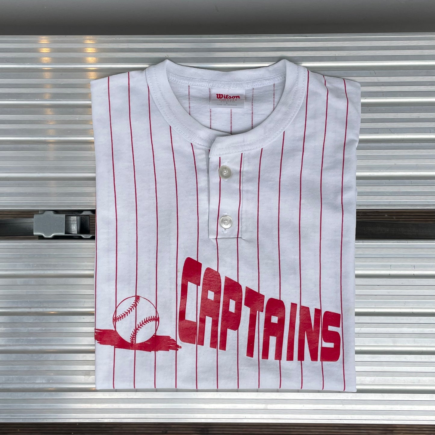 Captains Pinstripe Baseball Jersey Tee